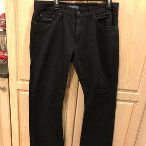 U.S. POLO ASSN. MENS BLACK JEANS W34 L30